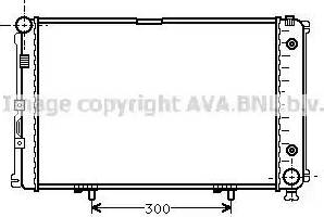 Ava Quality Cooling MS 2149 - Радиатор, охлаждане на двигателя vvparts.bg