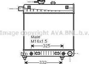 Ava Quality Cooling MS 2150 - Радиатор, охлаждане на двигателя vvparts.bg