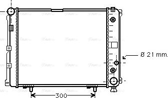 Ava Quality Cooling MS 2162 - Радиатор, охлаждане на двигателя vvparts.bg