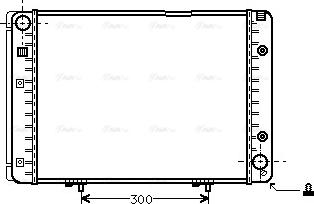 Ava Quality Cooling MS 2100 - Радиатор, охлаждане на двигателя vvparts.bg