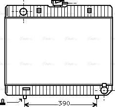 Ava Quality Cooling MS 2103 - Радиатор, охлаждане на двигателя vvparts.bg