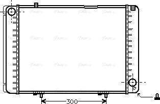 Ava Quality Cooling MS 2134 - Радиатор, охлаждане на двигателя vvparts.bg