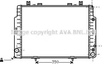 Ava Quality Cooling MS 2131 - Радиатор, охлаждане на двигателя vvparts.bg