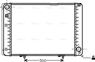 Ava Quality Cooling MS 2128 - Радиатор, охлаждане на двигателя vvparts.bg