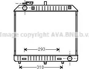 Ava Quality Cooling MS 2127 - Радиатор, охлаждане на двигателя vvparts.bg