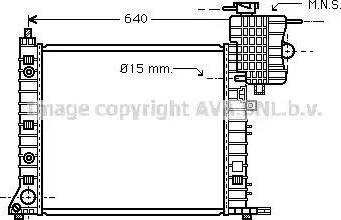 Ava Quality Cooling MS 2265 - Радиатор, охлаждане на двигателя vvparts.bg