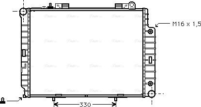 Ava Quality Cooling MS 2209 - Радиатор, охлаждане на двигателя vvparts.bg