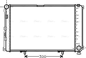 Ava Quality Cooling MS 2211 - Радиатор, охлаждане на двигателя vvparts.bg