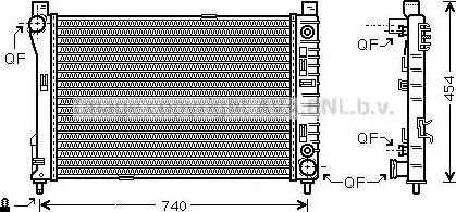 Ava Quality Cooling MS 2286 - Радиатор, охлаждане на двигателя vvparts.bg