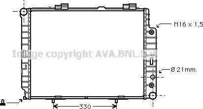 Ava Quality Cooling MS 2283 - Радиатор, охлаждане на двигателя vvparts.bg