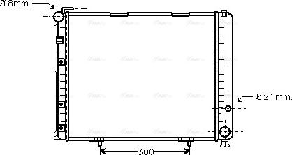 Ava Quality Cooling MS 2236 - Радиатор, охлаждане на двигателя vvparts.bg