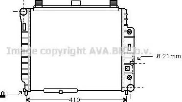 Ava Quality Cooling MS 2238 - Радиатор, охлаждане на двигателя vvparts.bg