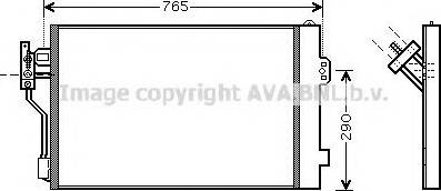 Ava Quality Cooling MSA5352 - Кондензатор, климатизация vvparts.bg