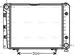 Ava Quality Cooling MSA2066 - Радиатор, охлаждане на двигателя vvparts.bg