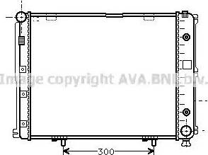 Ava Quality Cooling MSA2068 - Радиатор, охлаждане на двигателя vvparts.bg