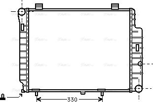 Ava Quality Cooling MSA2155 - Радиатор, охлаждане на двигателя vvparts.bg