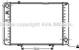 Ava Quality Cooling MSA2134 - Радиатор, охлаждане на двигателя vvparts.bg