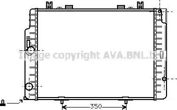 Ava Quality Cooling MSA2133 - Радиатор, охлаждане на двигателя vvparts.bg