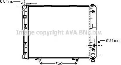 Ava Quality Cooling MSA2178 - Радиатор, охлаждане на двигателя vvparts.bg