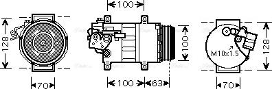 Ava Quality Cooling MS K404 - Компресор, климатизация vvparts.bg