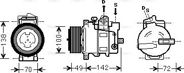 Ava Quality Cooling MSAK566 - Компресор, климатизация vvparts.bg