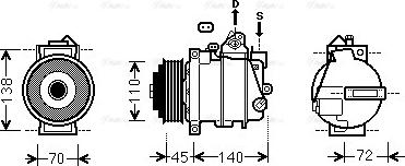 Ava Quality Cooling MSAK568 - Компресор, климатизация vvparts.bg