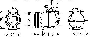 Ava Quality Cooling MSAK567 - Компресор, климатизация vvparts.bg