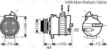 Ava Quality Cooling MSAK573 - Компресор, климатизация vvparts.bg