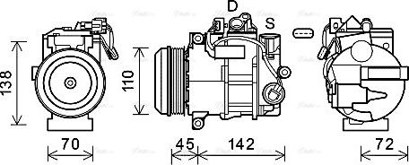 Ava Quality Cooling MSAK682 - Компресор, климатизация vvparts.bg