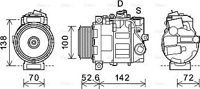 Ava Quality Cooling MSAK639 - Компресор, климатизация vvparts.bg