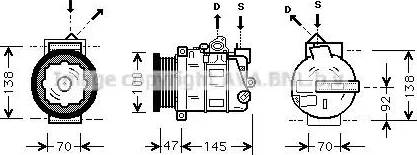 Ava Quality Cooling MSAK390 - Компресор, климатизация vvparts.bg