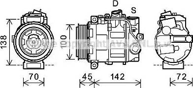 Ava Quality Cooling MS K351 - Компресор, климатизация vvparts.bg