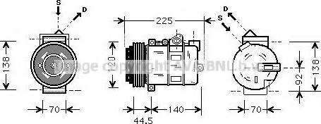 Ava Quality Cooling MS K369 - Компресор, климатизация vvparts.bg