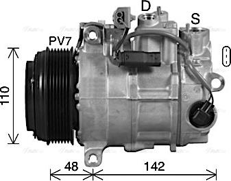 Ava Quality Cooling MSAK746 - Компресор, климатизация vvparts.bg