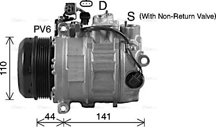 Ava Quality Cooling MSAK738 - Компресор, климатизация vvparts.bg