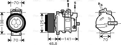 Ava Quality Cooling MS K426 - Компресор, климатизация vvparts.bg