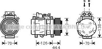 Ava Quality Cooling MSK558 - Компресор, климатизация vvparts.bg