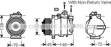 Ava Quality Cooling MSK568 - Компресор, климатизация vvparts.bg