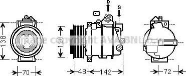 Ava Quality Cooling MSK567 - Компресор, климатизация vvparts.bg