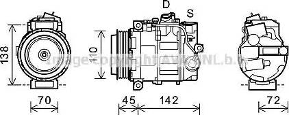 Ava Quality Cooling MSK580 - Компресор, климатизация vvparts.bg