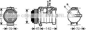 Ava Quality Cooling MSK574 - Компресор, климатизация vvparts.bg