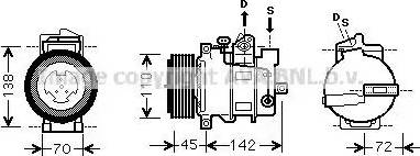 Ava Quality Cooling MSK570 - Компресор, климатизация vvparts.bg