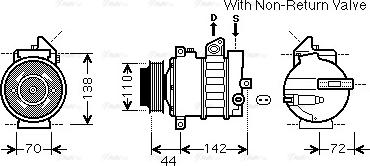 Ava Quality Cooling MSK573 - Компресор, климатизация vvparts.bg