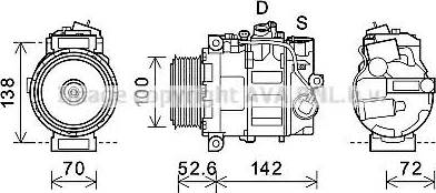 Ava Quality Cooling MSK639 - Компресор, климатизация vvparts.bg