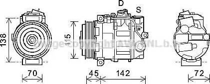 Ava Quality Cooling MSK635 - Компресор, климатизация vvparts.bg