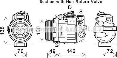 Ava Quality Cooling MSK638 - Компресор, климатизация vvparts.bg