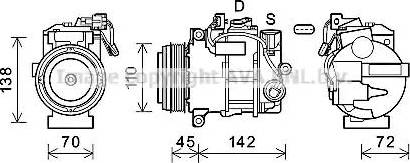 Ava Quality Cooling MSK676 - Компресор, климатизация vvparts.bg