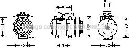 Ava Quality Cooling MS K062 - Компресор, климатизация vvparts.bg