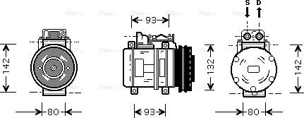 Ava Quality Cooling MS K083 - Компресор, климатизация vvparts.bg