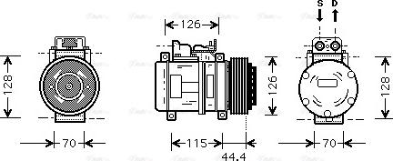 Ava Quality Cooling MS K116 - Компресор, климатизация vvparts.bg